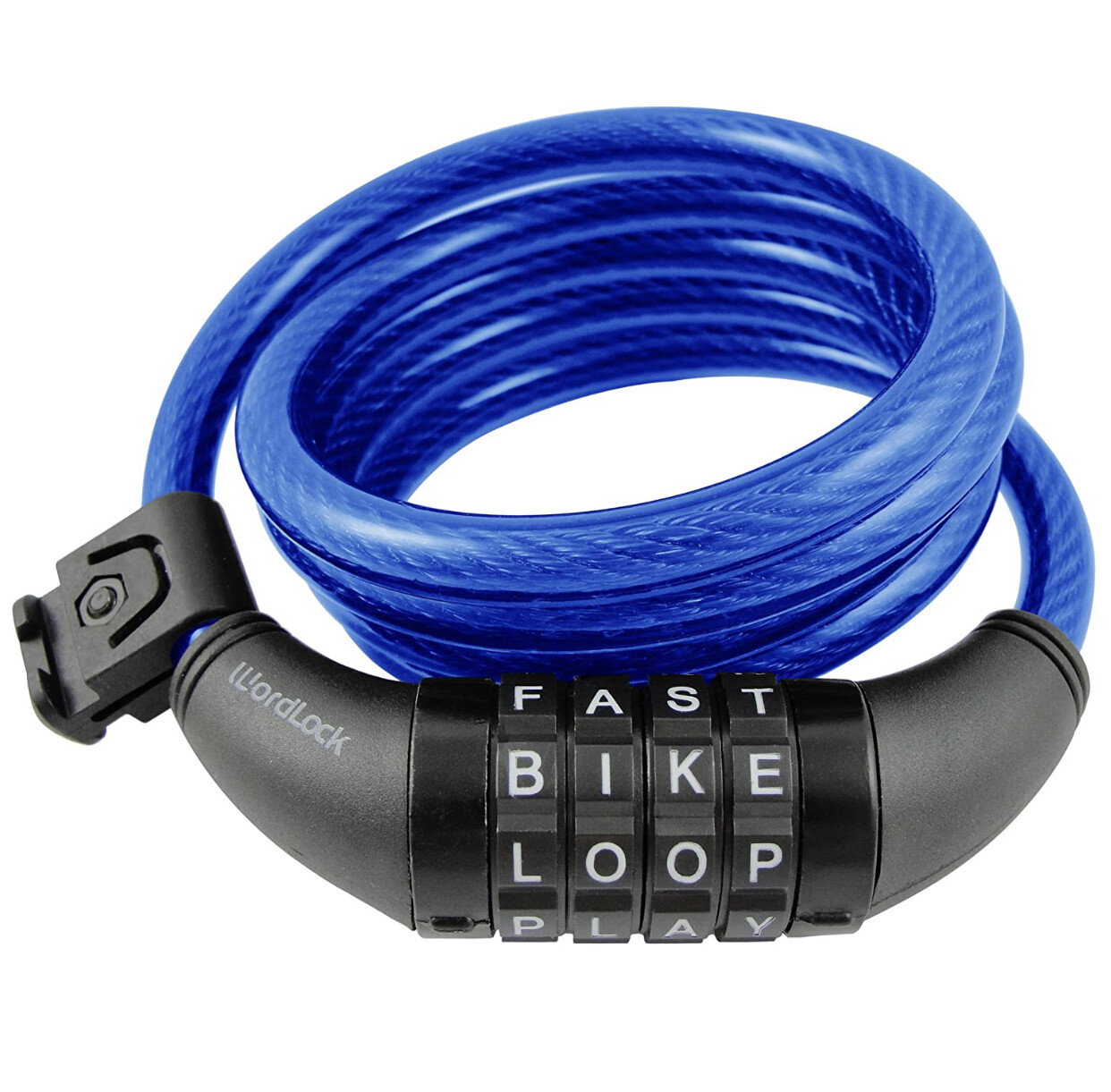 Wordlock - Cable de bloqueo para bicicleta (4 letras, 4.9 pies)