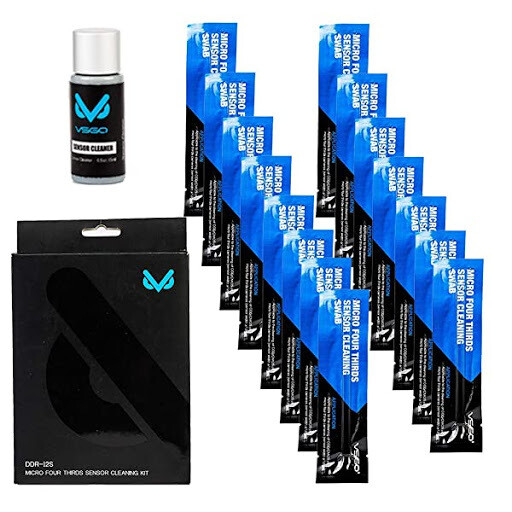 Micro Four Thirds 4/3 (MFT or M43) 15pcs Sensor Cleaning Swabs and 15ml Liquid Cleaner for Mirrorless (MILC) and ILDC Cameras – VSGO DDR12S