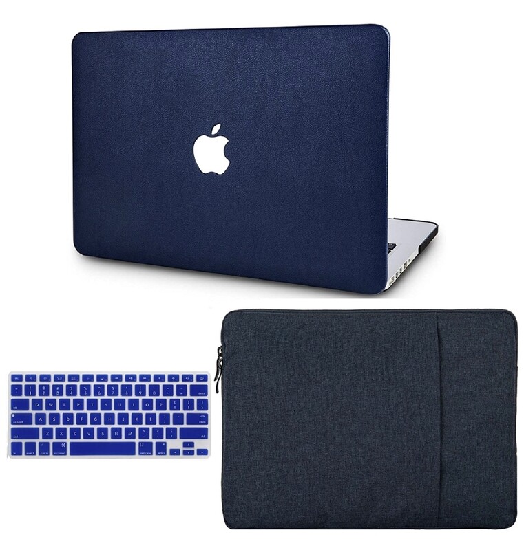 Laptop Case for MacBook Air 13&quot;, Keyboard Cover + Sleeve Plastic Hard Shell Case A1466/A1369 Bundle