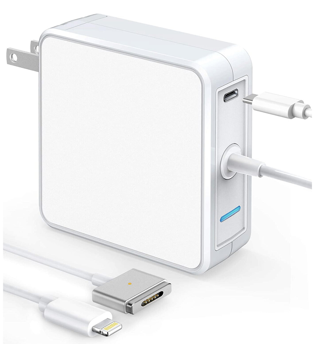 Mac Book Pro Charger, 60W T-Tip Magsafe 2 Power Adapter &amp; 18W USB C Fast Power Delivery Type C Charger