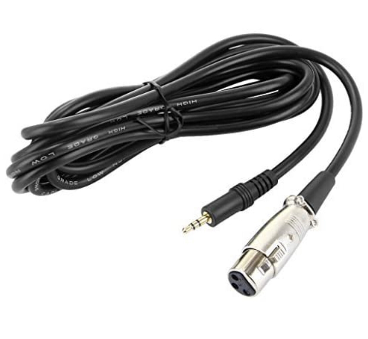 3.5mm jack to xlr cable, 2.5m