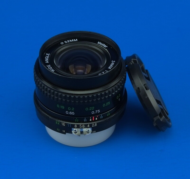 Lente Vivitar 24mm f2.8 para montura Nikon analogo
