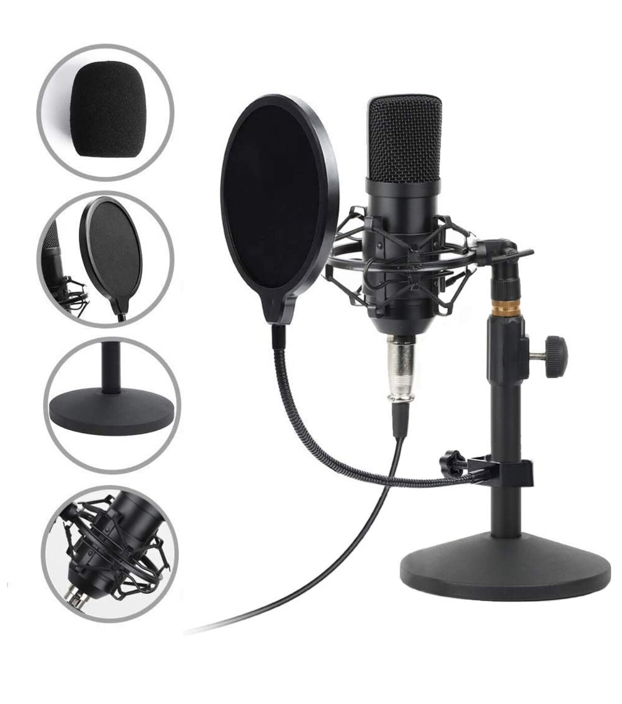 Kit micrófono condensador USB profesional BM700