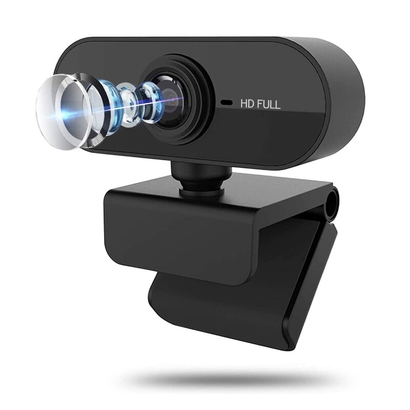 Webcam 1080P Full HD Streaming Web Camera with Microphone USB Computer Camera