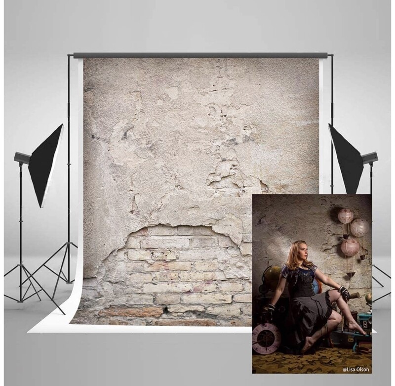 Kate 5x7ft Brick Photography Backdrop Vintage Brick Wall Photo Backdrops Portrait Background Studio Props