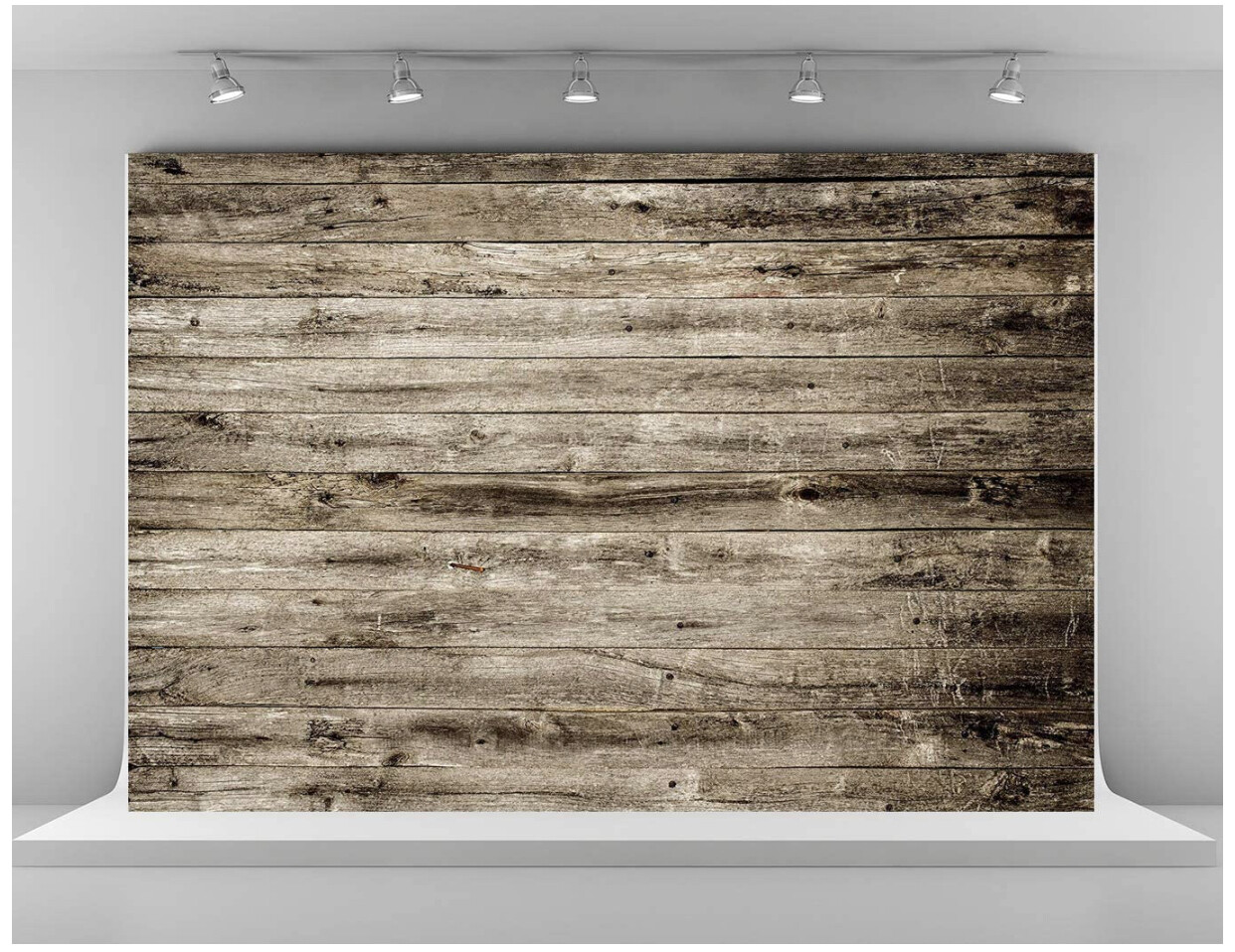 Kate 2.2m x 1.5m Microfiber Rustic Wood Texture Backdrops for Photoshoot Vintage Wooden Wall