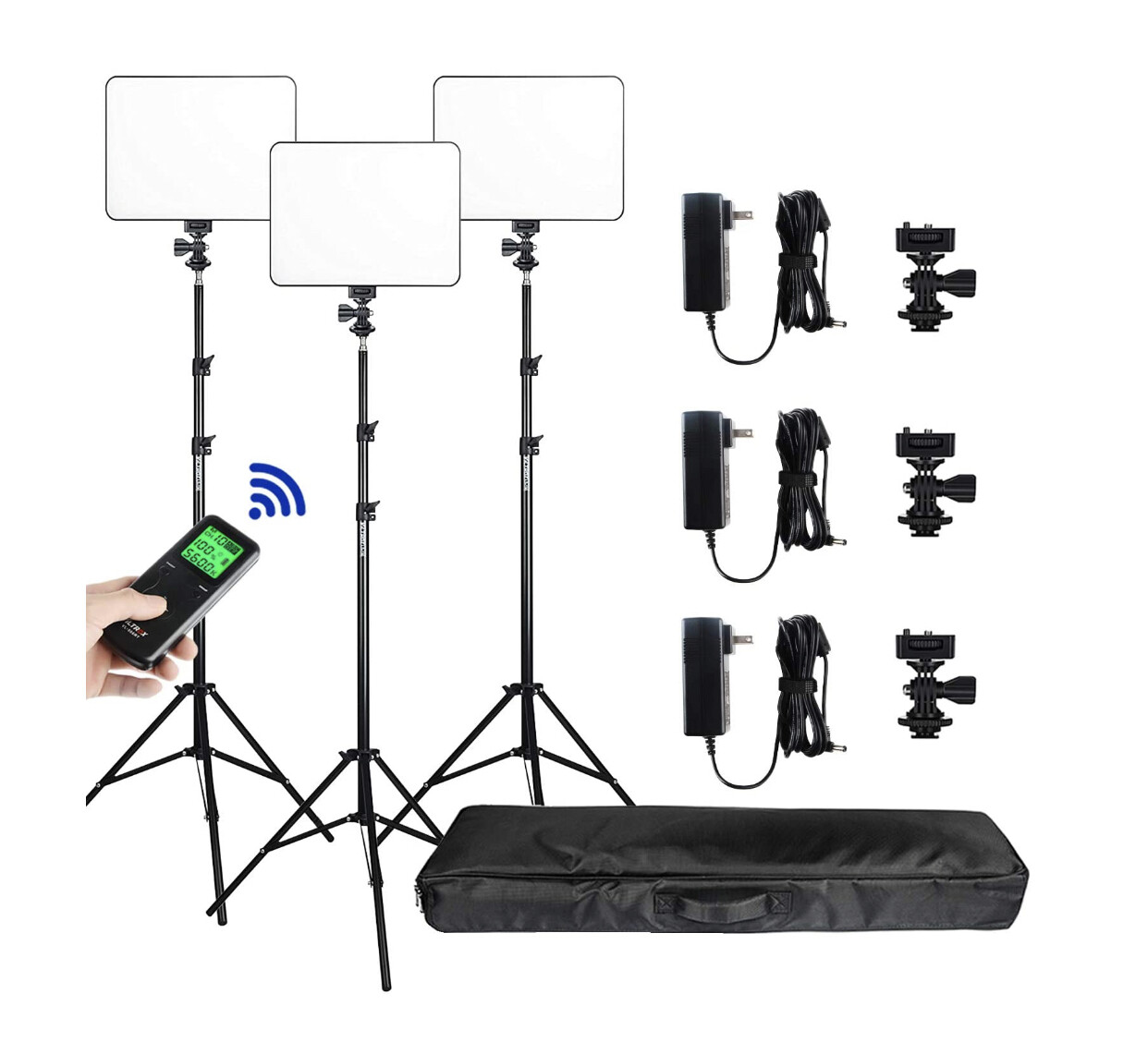 VILTROX vl-200 Light 30W Bi-Color 3300K-5600K Studio Lights Kit with Stand