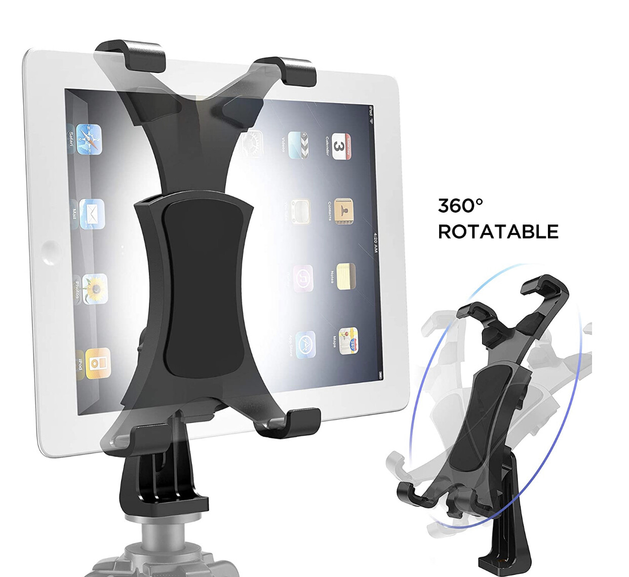Mount for iPad,Upgraded Universal Heavy Duty 360° Rotatable Tiltable, up to 12.9”