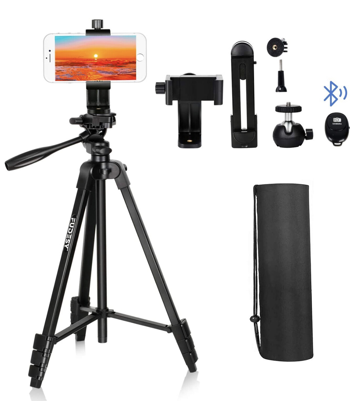 FUDESY 55-inch Camera Tripod,360 Panorama&amp;1/4&quot; Mounting Screw,Lightweight Aluminum kit