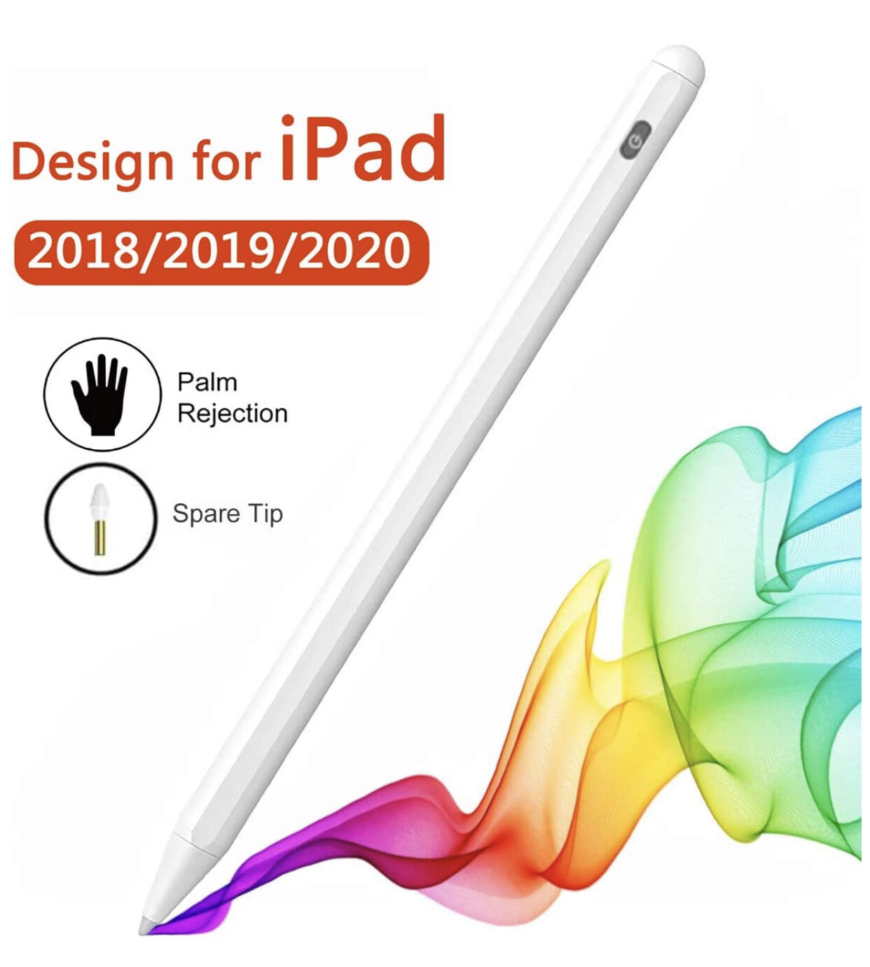 Stylus Pen for iPad Compatible with Apple Pencil 2 Generation for iPad/Pro 2018/2019/2020 with Palm Rejection