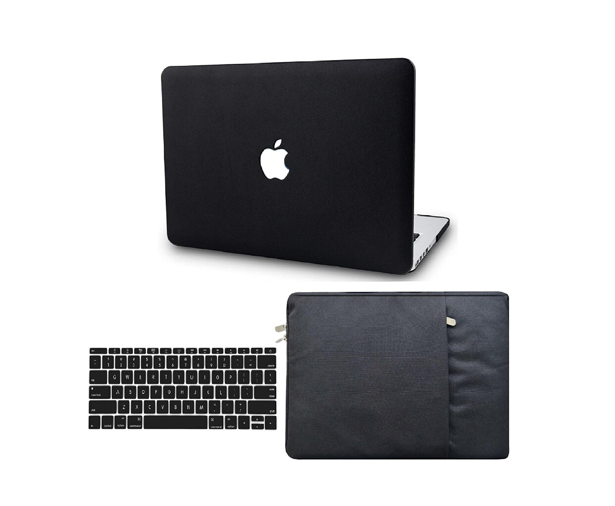 Laptop Case for MacBook Pro 15&quot; (2019/2018/2017/2016) w/Keyboard Cover + Sleeve Case