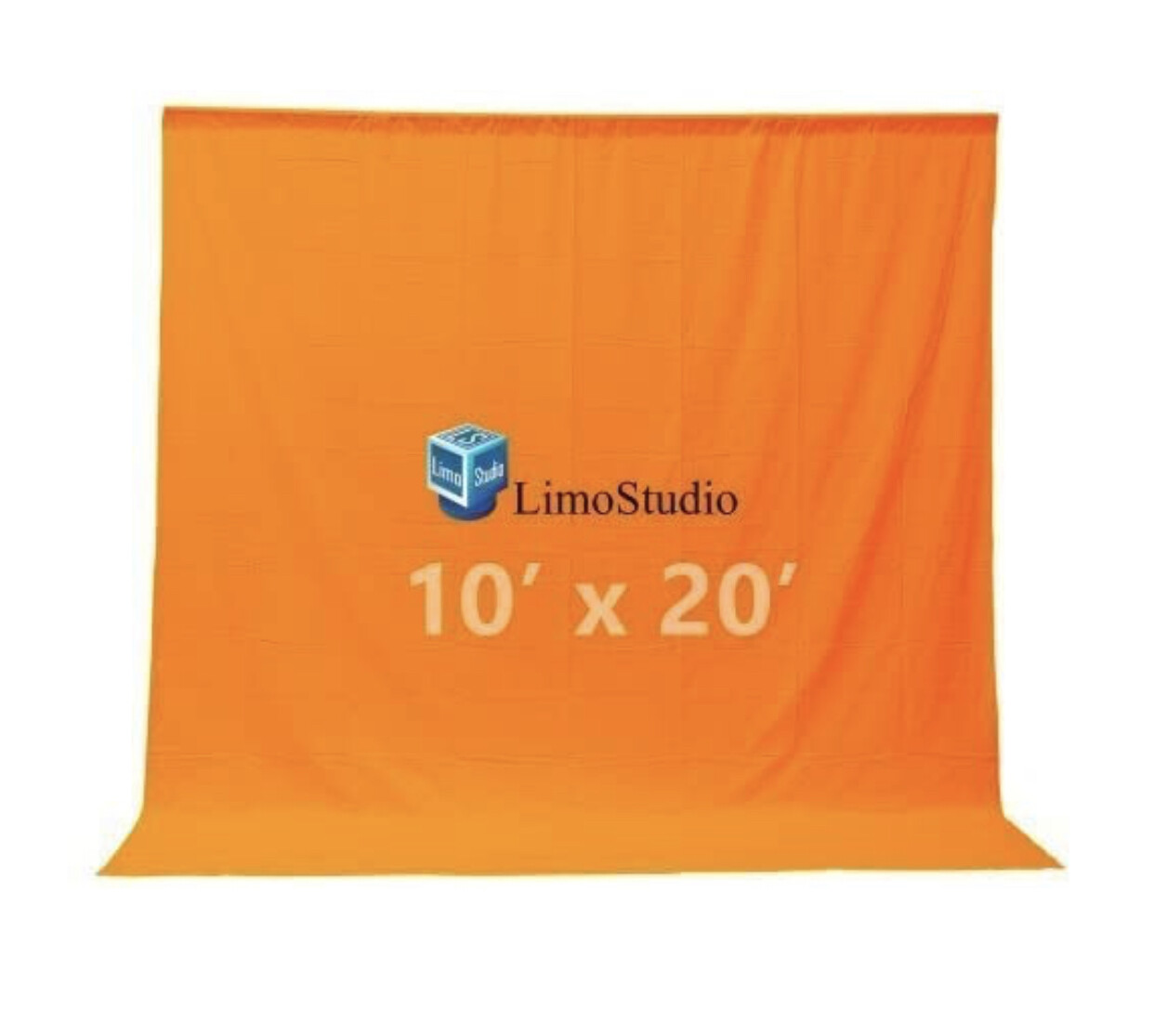 LimoStudio Photography Studio 10 x 20 Ft Orange Muslin Backdrop Photography Background