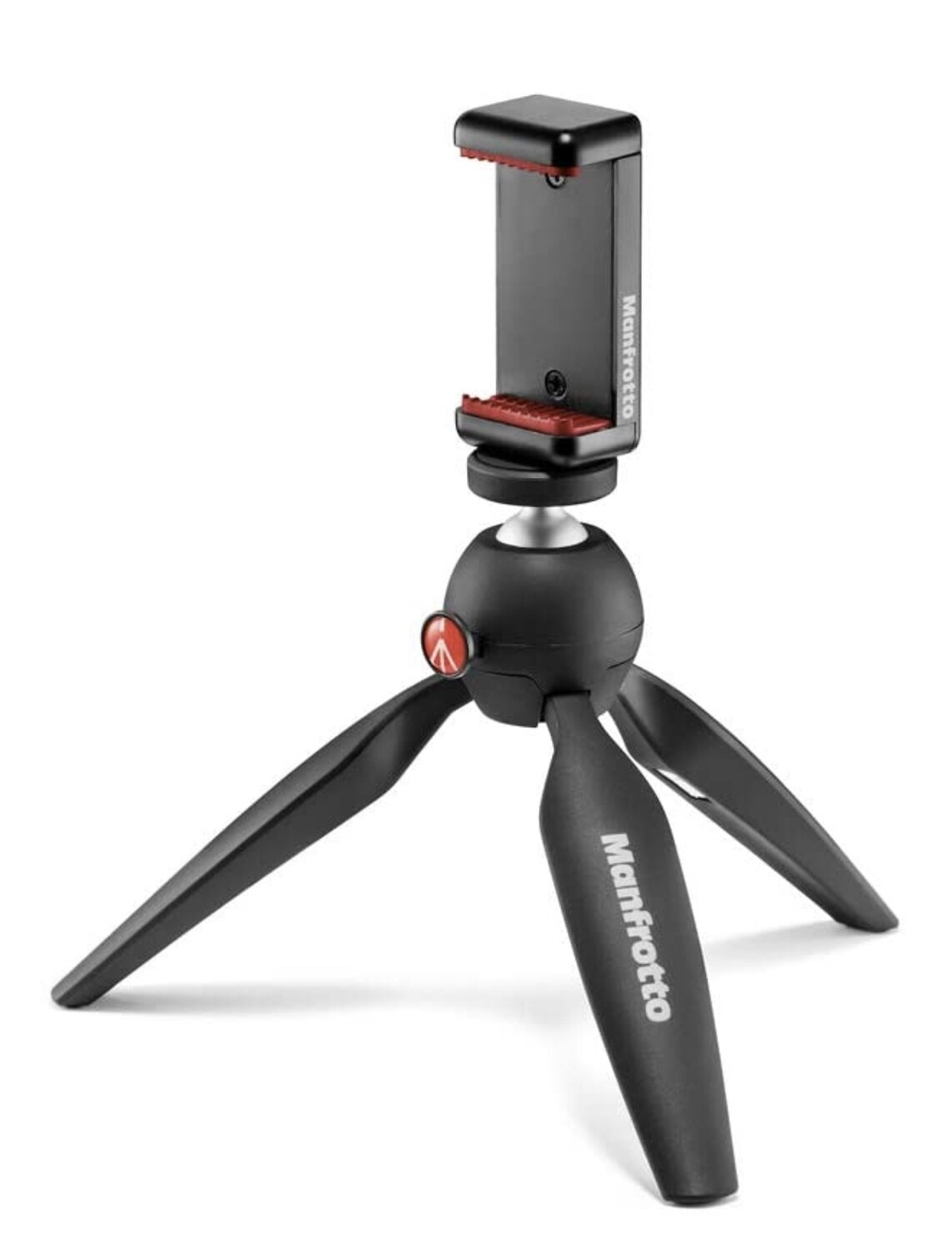 Manfrotto PIXI Mini Tripod Kit with Universal Smartphone Clamp, Black
