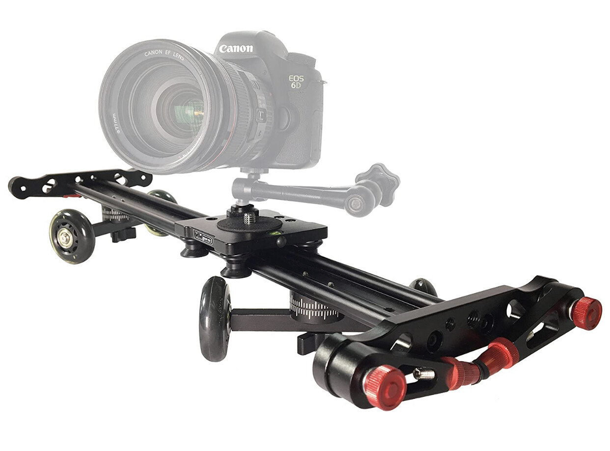 VidPro Professional 24&quot; Track Slider &amp; Skater Dolly Combo (SK-24), Black