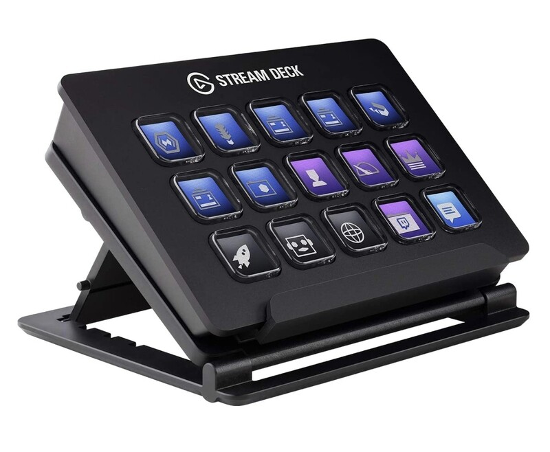 Elgato Stream Deck - Live Controller with 15 Customizable LCD Keys, Adjustable Stand