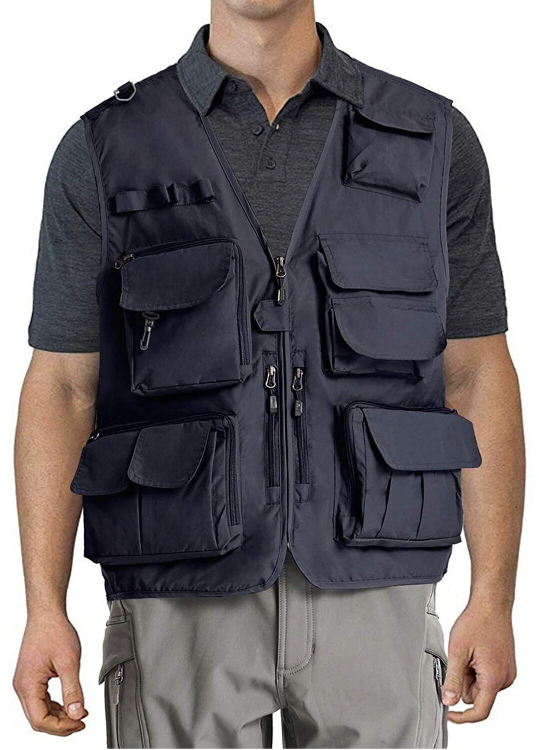 TACVASEN Men&#39;s Quick Dry Fishing Photography Travel Journalist Vest Tallas XL y XXL