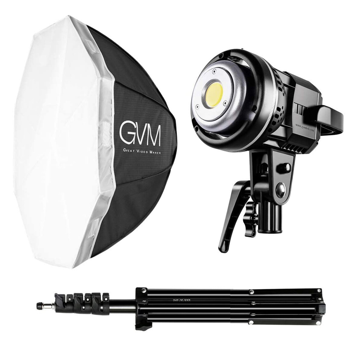 GVM Softbox Lighting Kit Professional Studio Photography Continuous Equipment with 80W 5600K