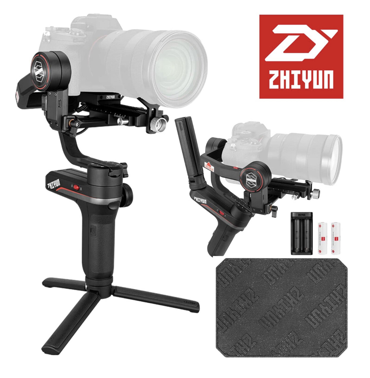 Zhiyun Weebill S 3-Axis Gimbal for Cameras with Tripod, Carrying Case, Cleaning kit