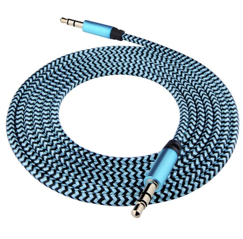 AUX Cord 3.5mm Auxiliary Audio Cable, Braided Stereo AUX disponible varios colores