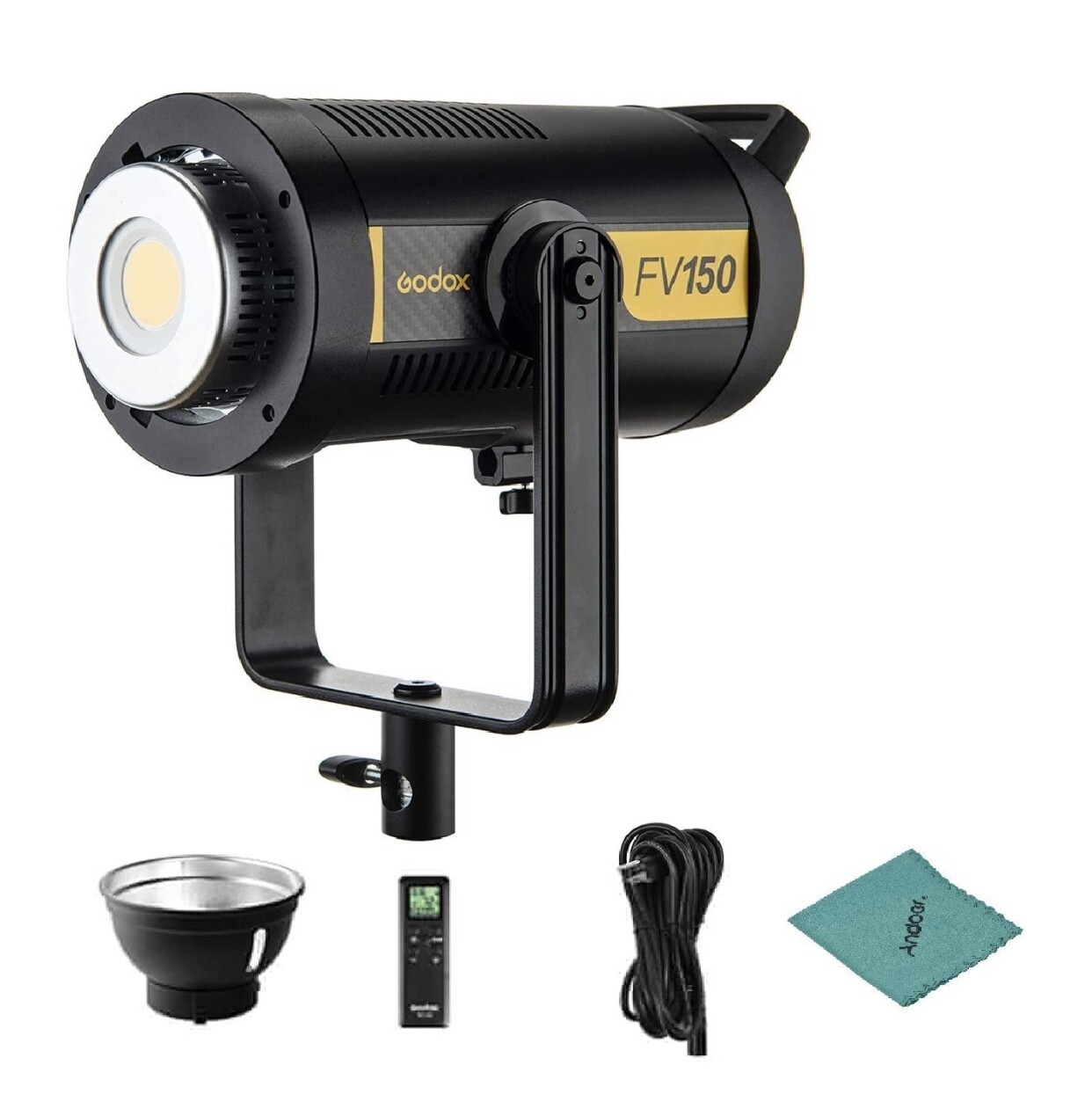 Godox FV150 Flash LED Light, 1/8000s High Speed Sync Flash LED Light 150W Dimmable 5600K CRI 96+ Built-in Godox 2.4G Wireless Receiver 8 FX Effects Modes with Remote Control