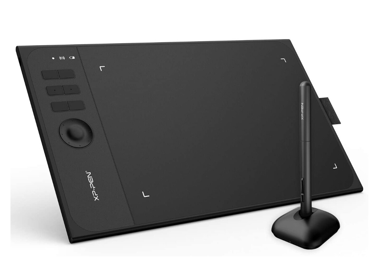XP-Pen Star06 Wireless 2.4G Graphics Drawing Tablet Digital Tablet Painting Board with 6 Hot Keys-10x6 Inch