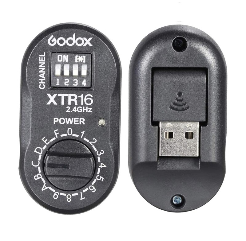 Godox 2.4G Wireless XTR-16 Receiver for X1C X1N XT-16 Transmitter Trigger Wistro AD360/DE/QT/DP/QS/GS/GT Flash
