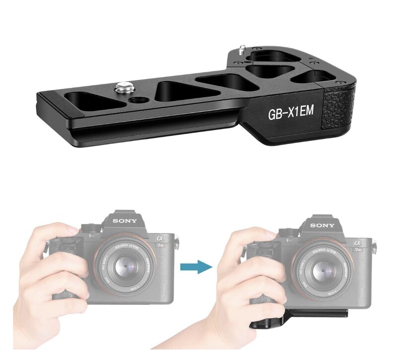 Neewer Metal Bracket Hand Bracket Grip, 1/4 Inch Screw, For Sony A9 A7MIII a7RII a7RIII a7II a7SII