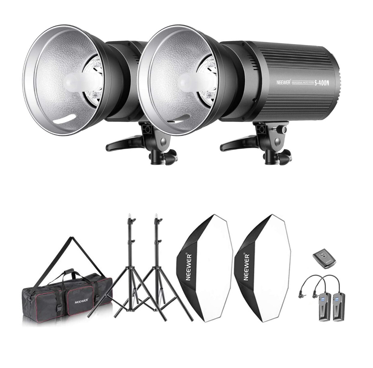Neewer 800W Photo Studio Strobe Flash and Softbox Lighting Kit
