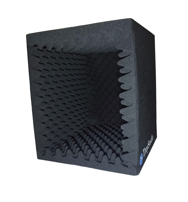 TroyStudio Portable Sound Recording Vocal Booth Box - Reflection Filter &amp; Microphone Isolation Shied