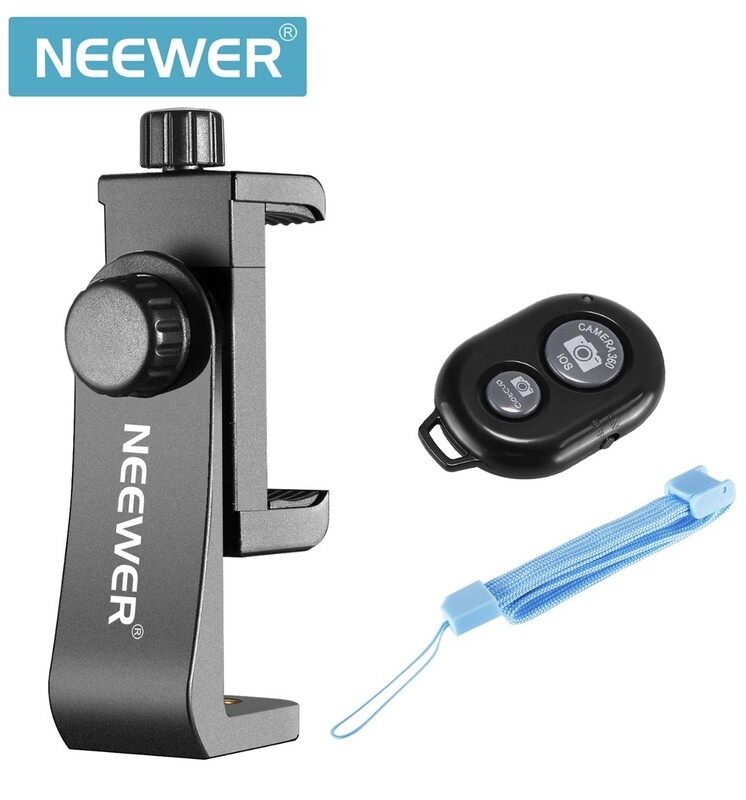 Neewer Smartphone Holder Vertical Bracket with Remote Control Shutter Release