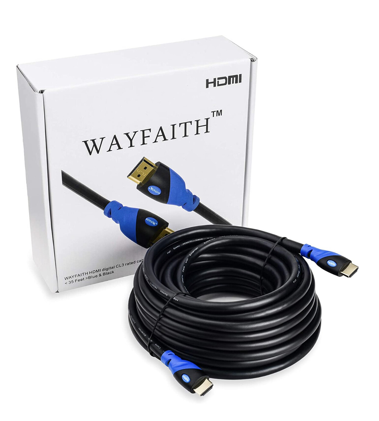 35 feet Wayfaith 4K HDMI Cable 30Hz High Speed Cable