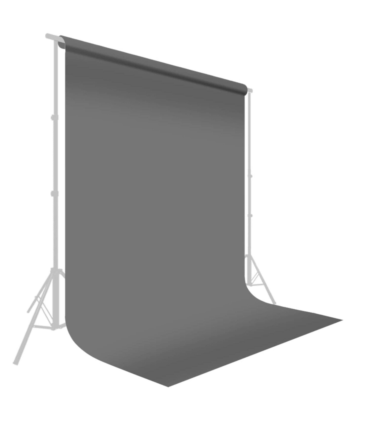 LimoStudio 10 ft. x 20 ft. Professional Photography Studio Muslin Backdrop Background Gray