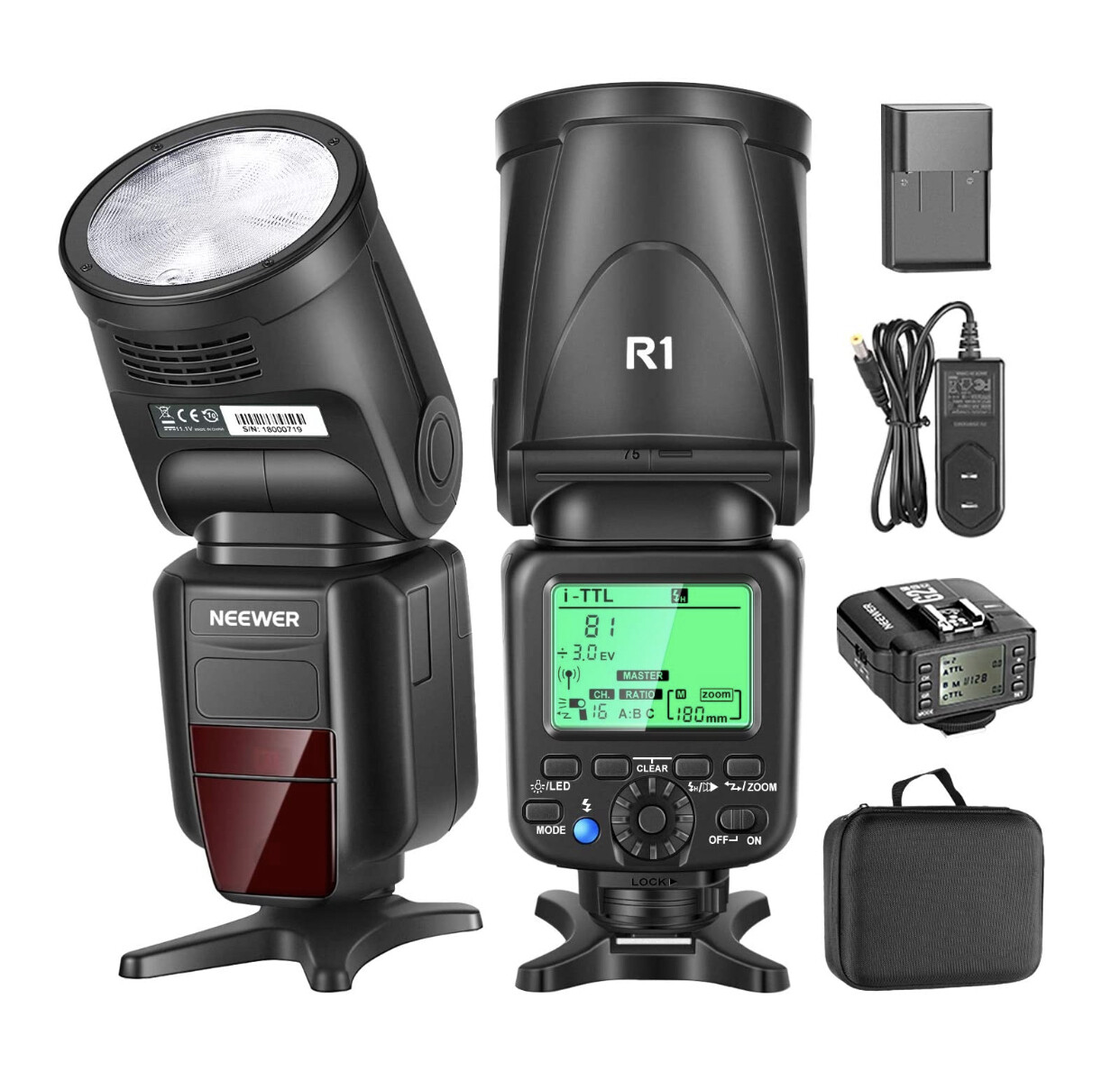 Neewer R1 TTL Flash Speedlite Compatible with Nikon DSLR Cameras Kit