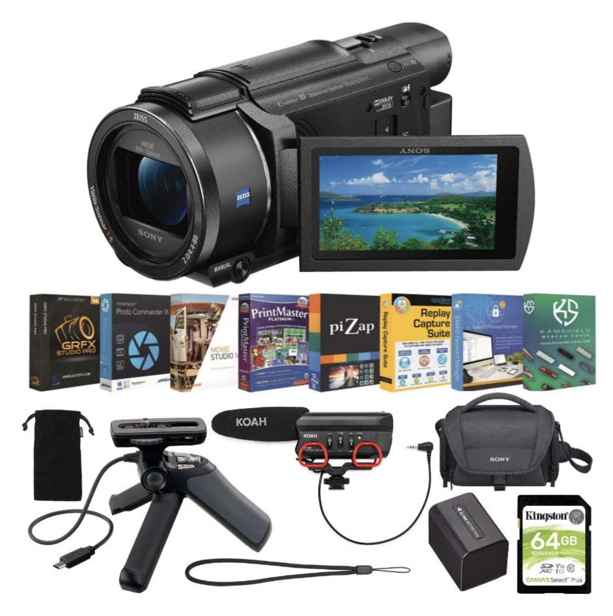 Sony FDR-AX53 4K UHD Handycam Camcorder Kit