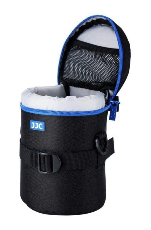 JJC DLP-4II Water Resistant Medium Lens Pouch w/Shoulder Strap fits up 100x182mm