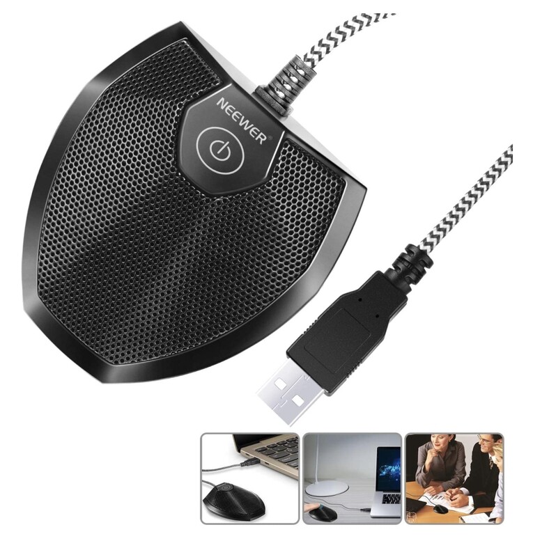 Neewer 192KHZ/24Bit USB Omnidirectional Condenser Microphone