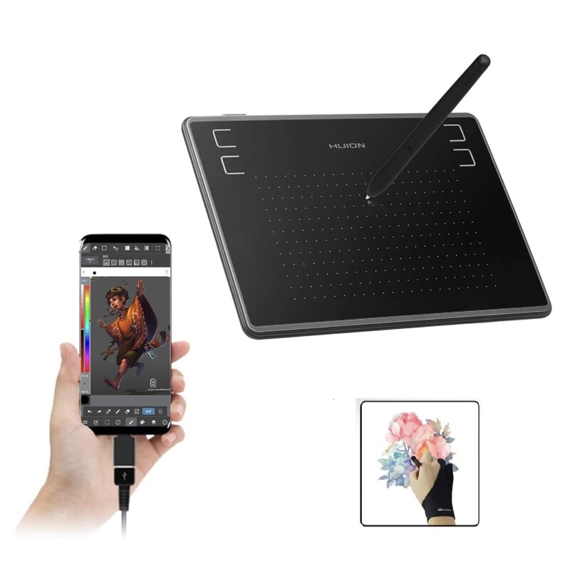 HUION Inspiroy H430P OSU Graphic Tablets Drawing Tablet with Glove and 4 Express Keys