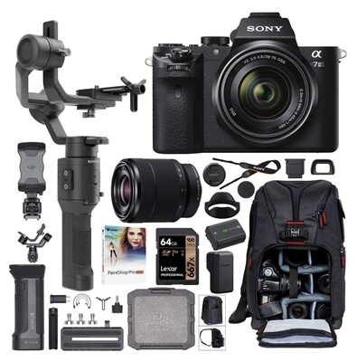 Sony a7 II Full-Frame Alpha Mirrorless Digital Camera a7II + 28-70mm Lens Filmmaker&#39;s DJI Ronin-SC Kit