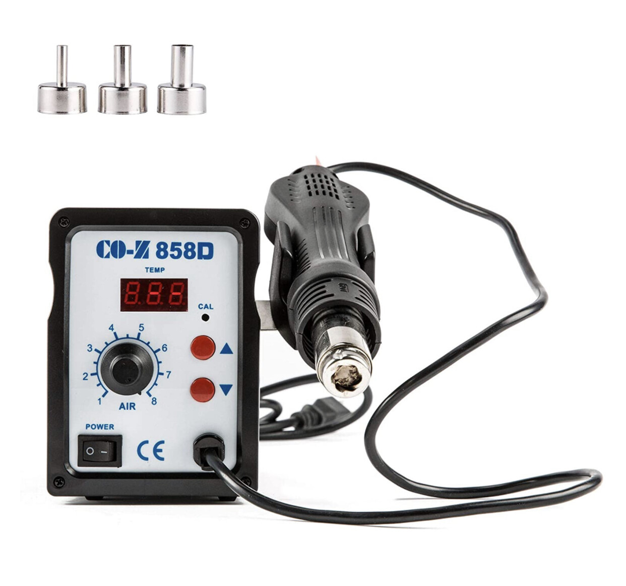 CO-Z Hot Air Rework Station, 858D SMD Rework Soldering Station with Heat Gun Set
