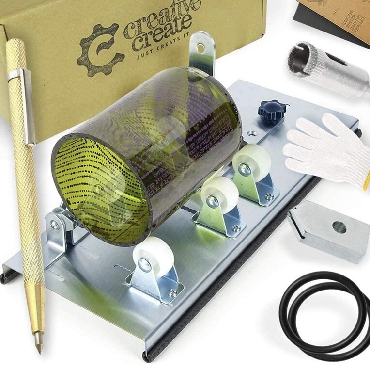 Creative Create Glass Bottle Cutter Kit with Adjustable Track System