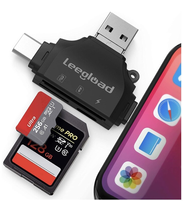 4 in 1 SD Reader Adapter,Memory Card Adapter with USB C/USB A/Micro USB