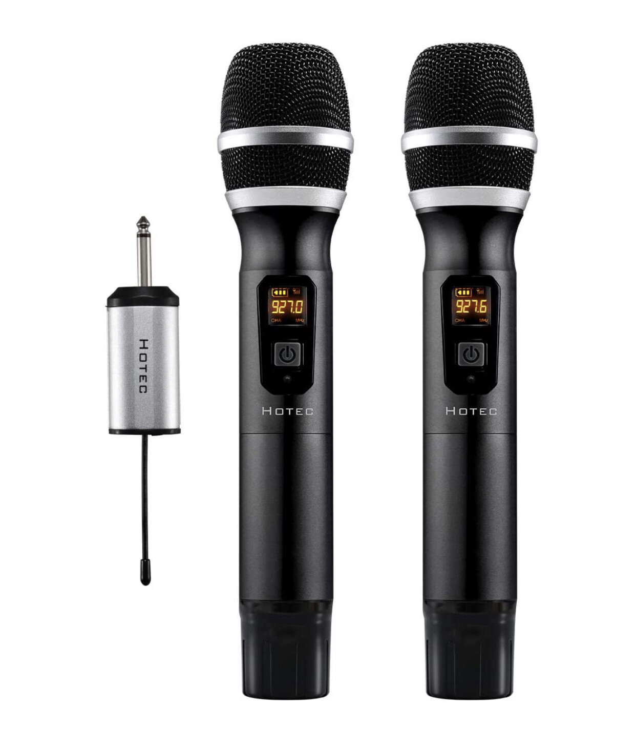 Hotec 25 Channel UHF Wireless Microphone Dual Microphone with Mini Portable Receiver
