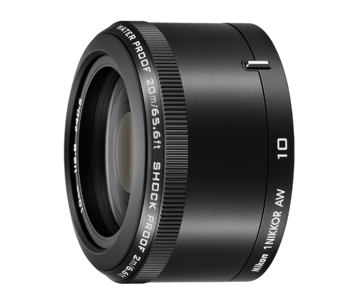 Nikon 1 NIKKOR AW 10 mm f/2.8 Shock Proof, Waterproof, usado en buen estado