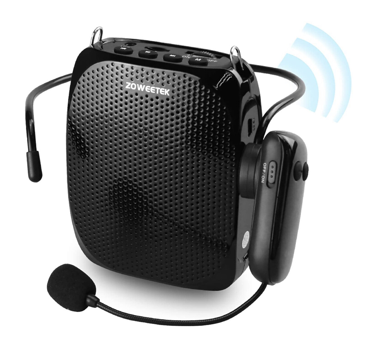 ZOWEETEK Voice Amplifier with UHF Wireless Microphone Headset