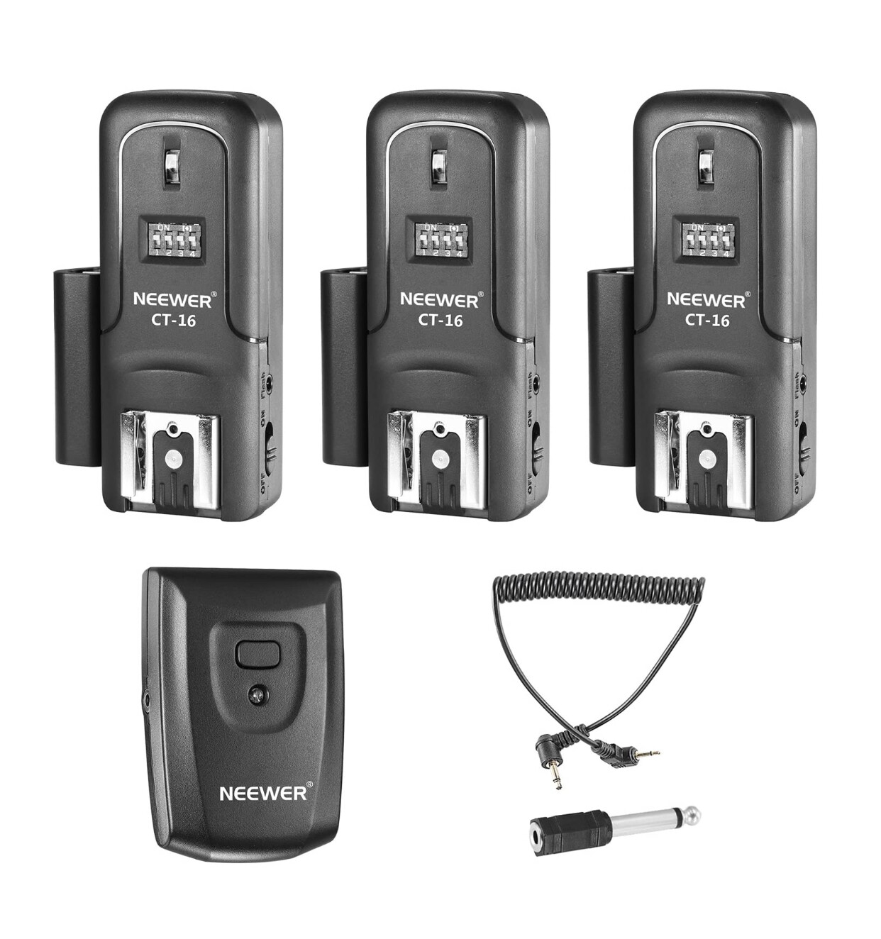 Neewer 16 Channels Wireless Radio Flash Speedlite Studio Trigger Set