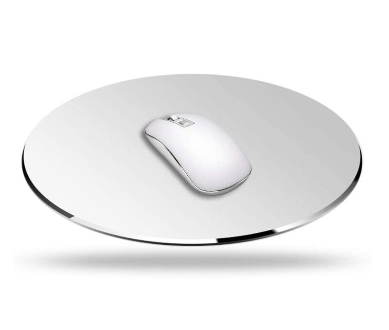 Dakuan Aluminum Ultra Thin Double Side Mouse Pad 7.8inchX7.8inch, Disponible en color Plata y Negro