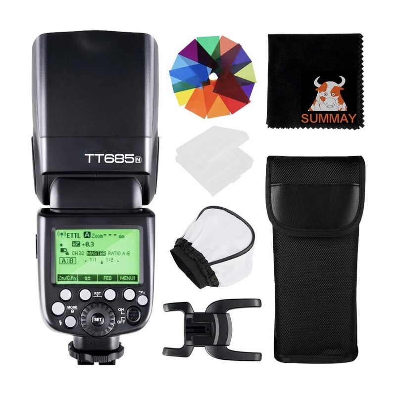 GODOX TT685N Thinklite TTL Flash Speedlite 2.4GHz GN60 1/8000s HSS Wireless Master Slave Kit