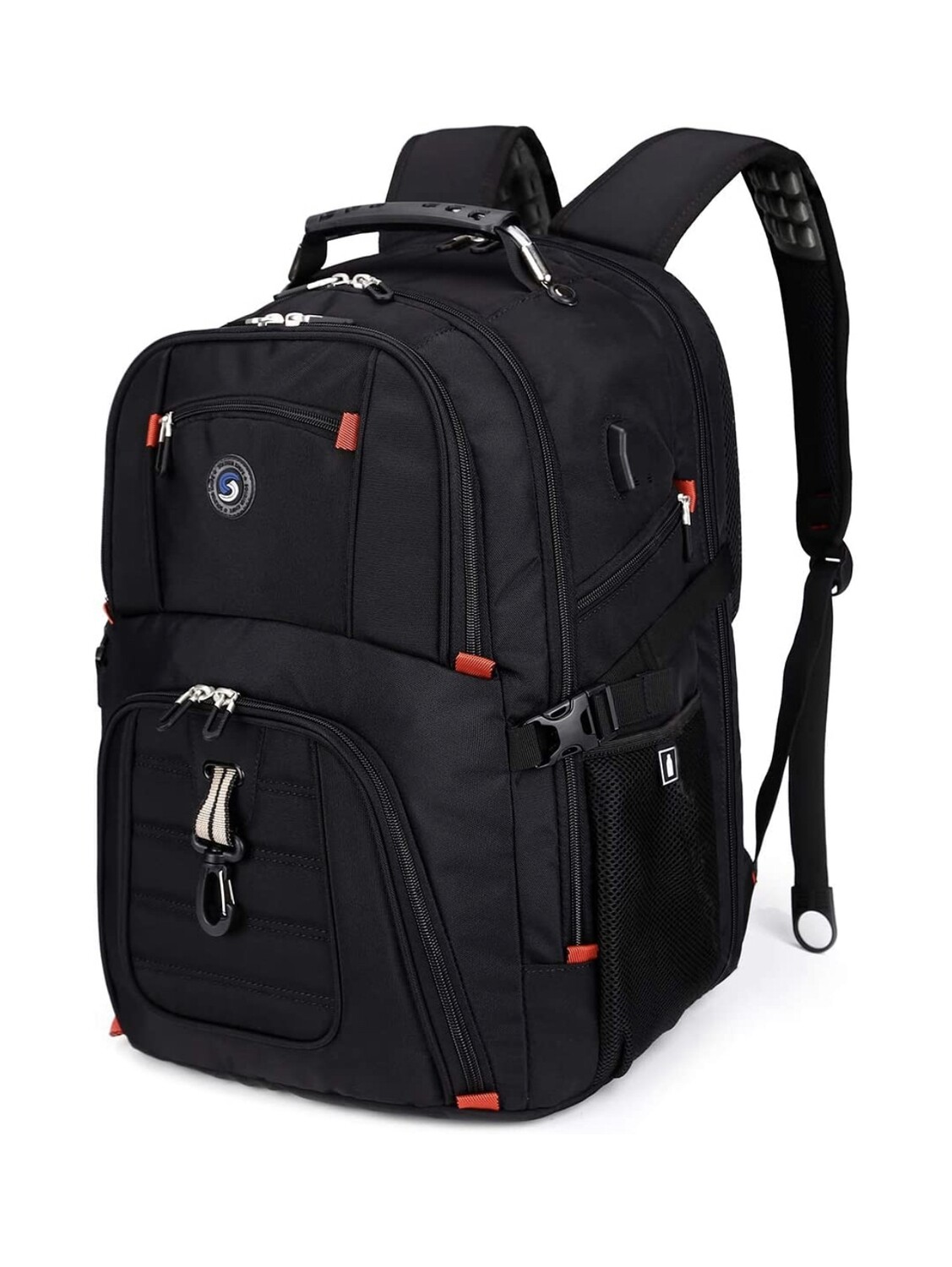 SHRRADOO Extra Large 50L Travel Laptop Backpack with USB Charging Port Fit 17 Inch Laptops