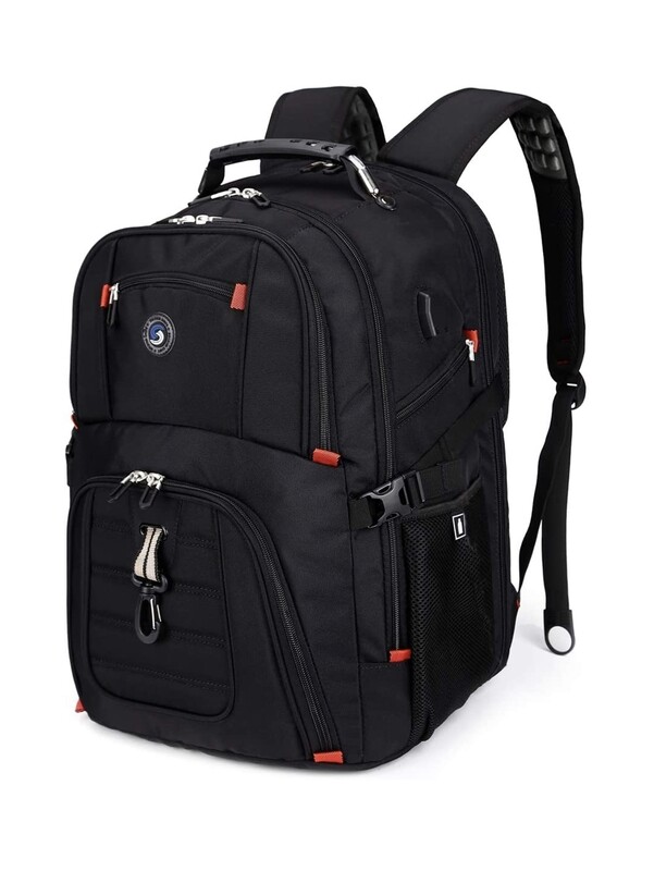 SHRRADOO Extra Large 50L Travel Laptop Backpack with USB Charging Port Fit 17 Inch Laptops