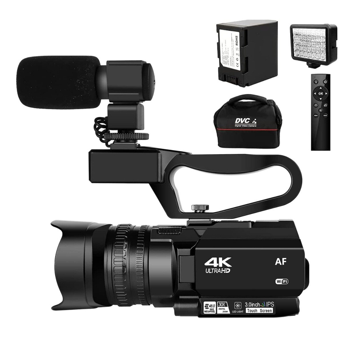 4K HD Newest Auto Focus Video Camera 48MP 60FPS 30X Digital Zoom Camera KIT